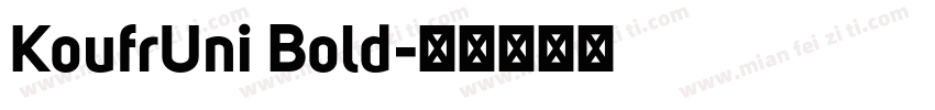 KoufrUni Bold字体转换